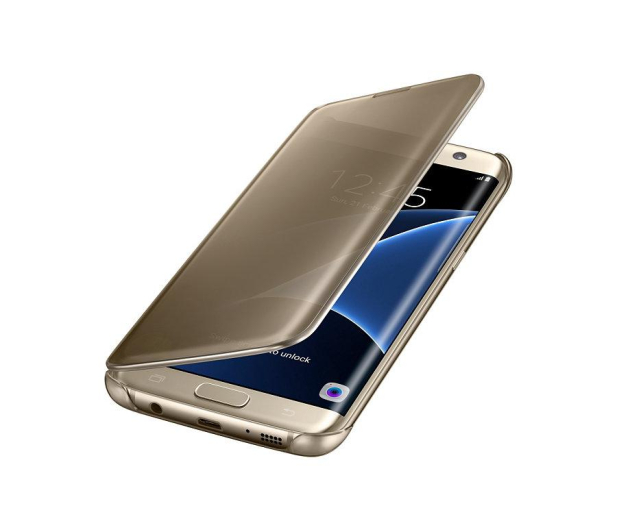 Samsung Clear View Cover do Samsung Galaxy S7 Edge złoty - 291566 - zdjęcie 4